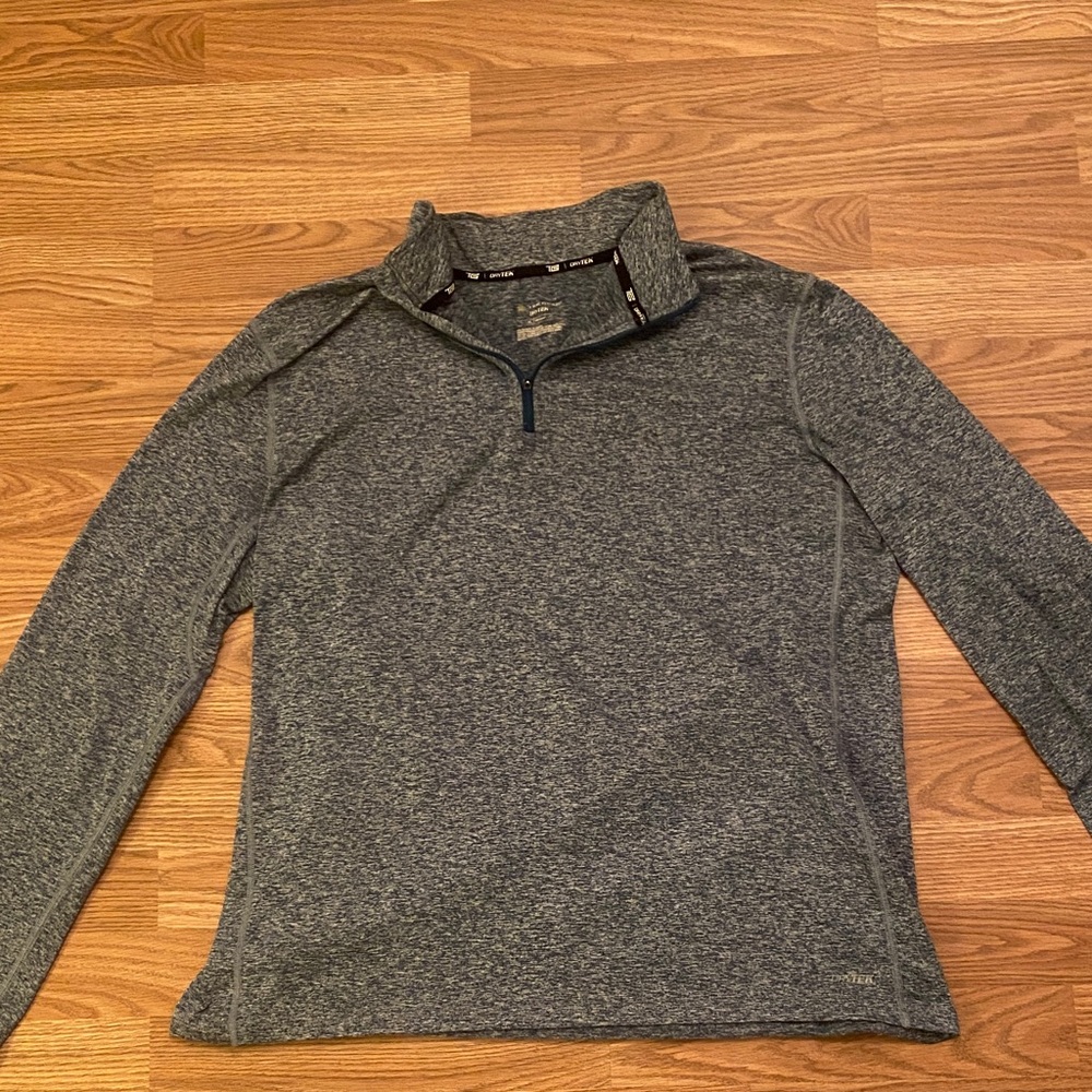 Tek Gear Men's Heathered Blue Zip-Up Sweater